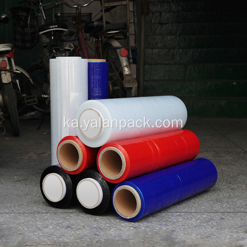 მაღალი ხარისხის PE Pallet Stretch Wrap ფილმი